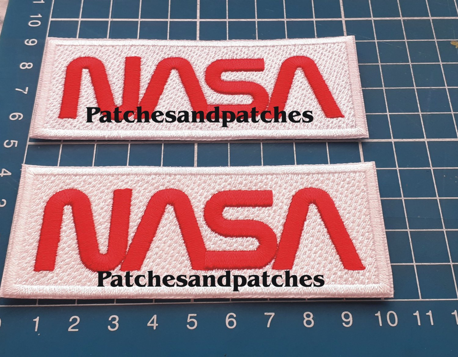 NASA Worm Patch sew on embroidery