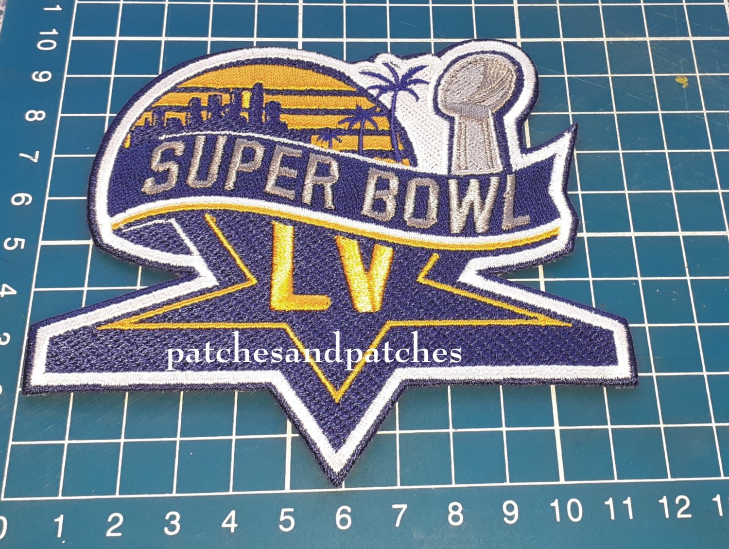 2021 SUPERBOWL LV 55 PATCH TAMPA BAY FLORIDA NFL FOOTBALL CHAMPIONSHIP GAME