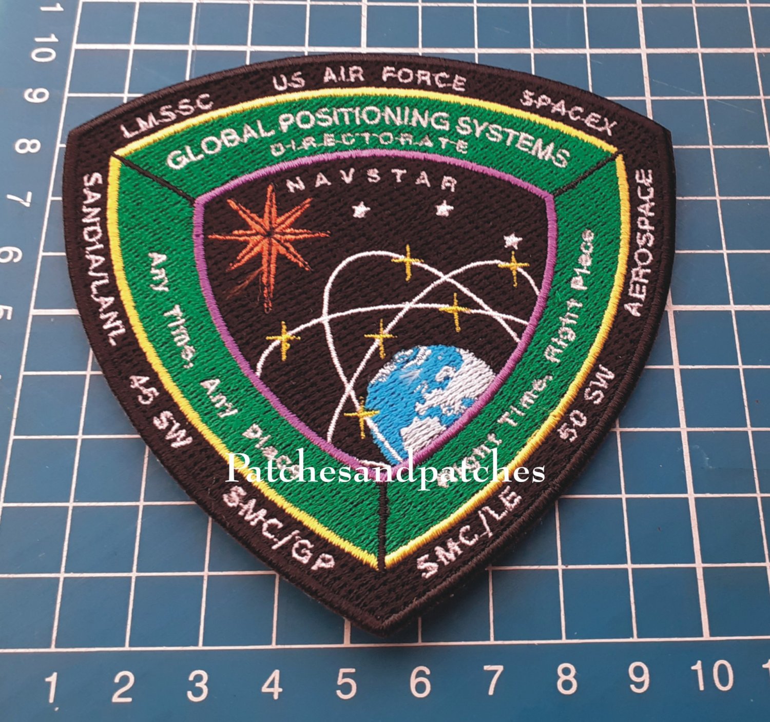 GPS USAF SpaceX Mission GPSIII (USAF) Global Positioning Systems sew on Patch