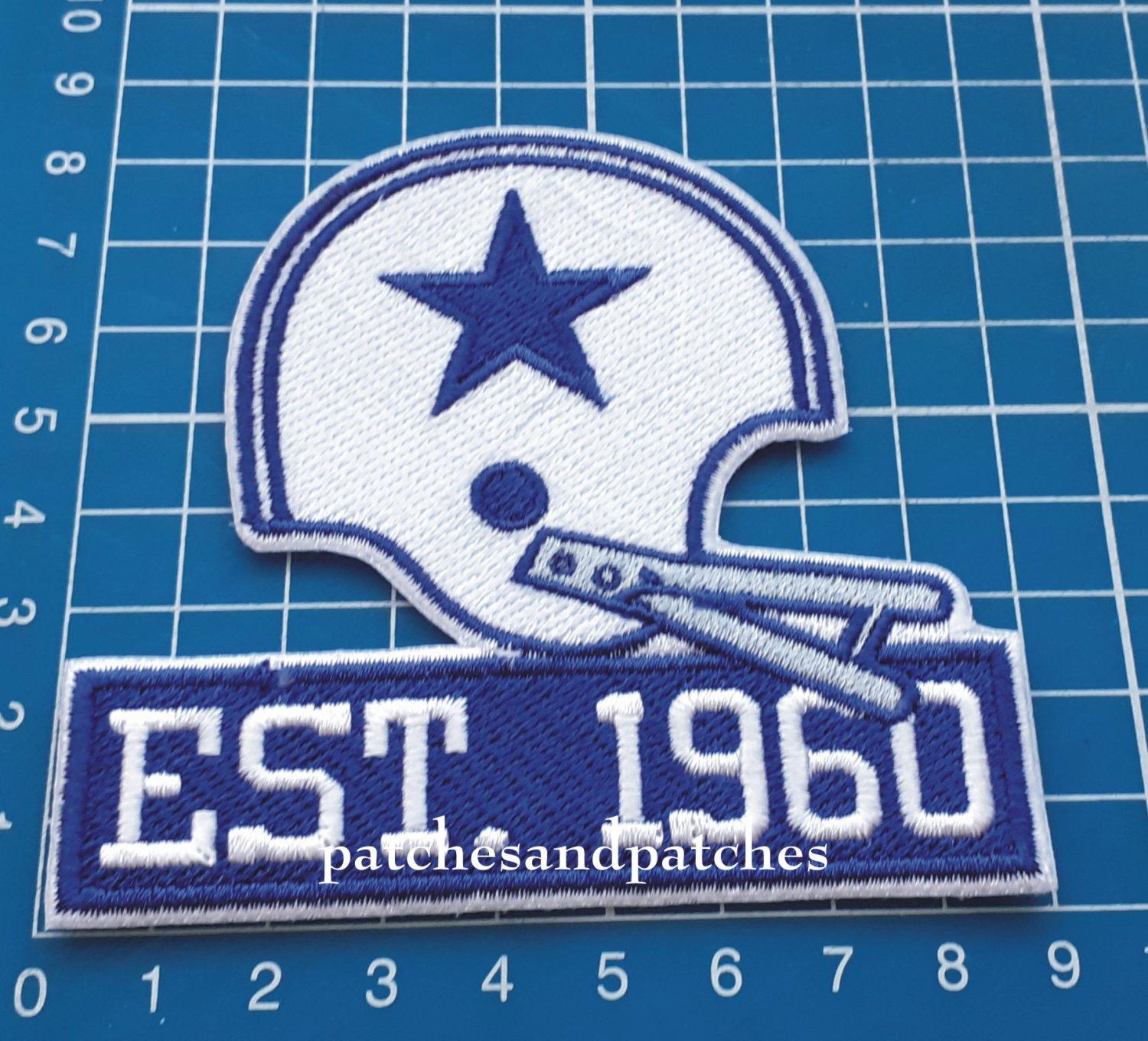 Dallas Cowboys 60th Seasons Anniversary Logo Patch NFL Football Superbowl sew on