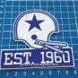 Dallas Cowboys 60th Seasons Anniversary Logo Patch NFL Football Superbowl sew on