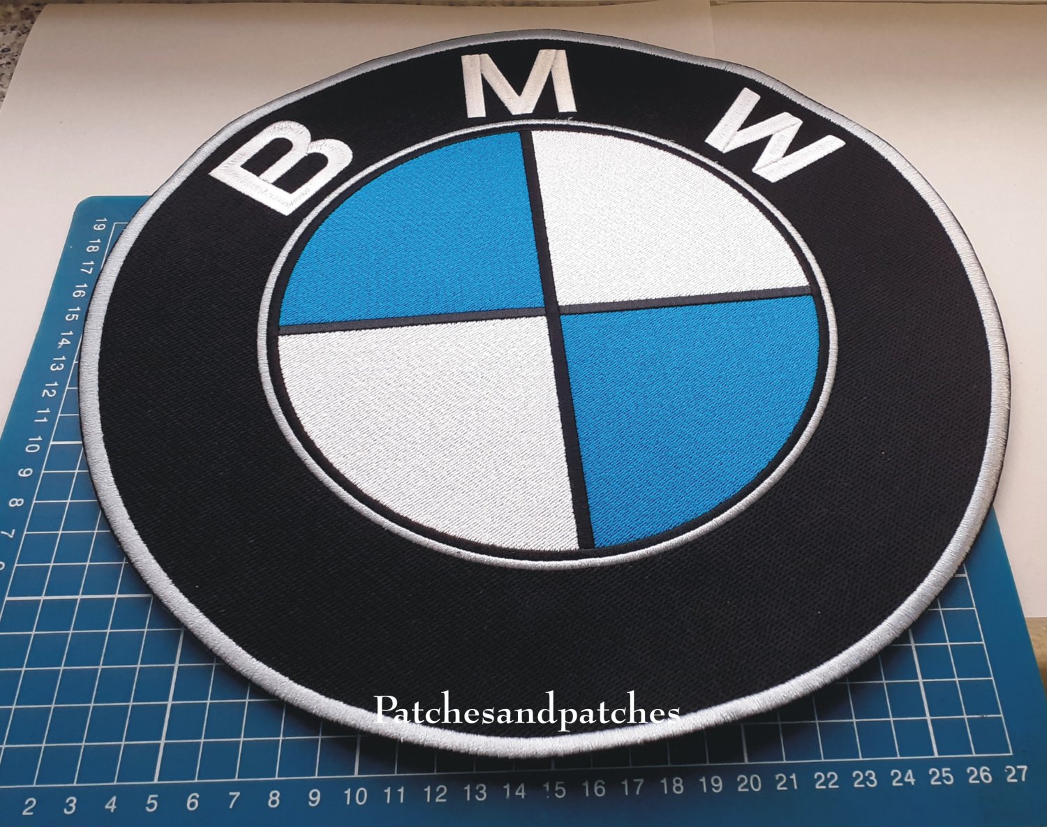 BMW Patch German Car Auto 12" Jersey Auto Tuning Racing sew on embroidery Patch