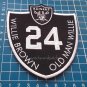 OAKLAND RAIDERS Willie Brown Memorial Logo Patch NFL Football USA Sports sew on