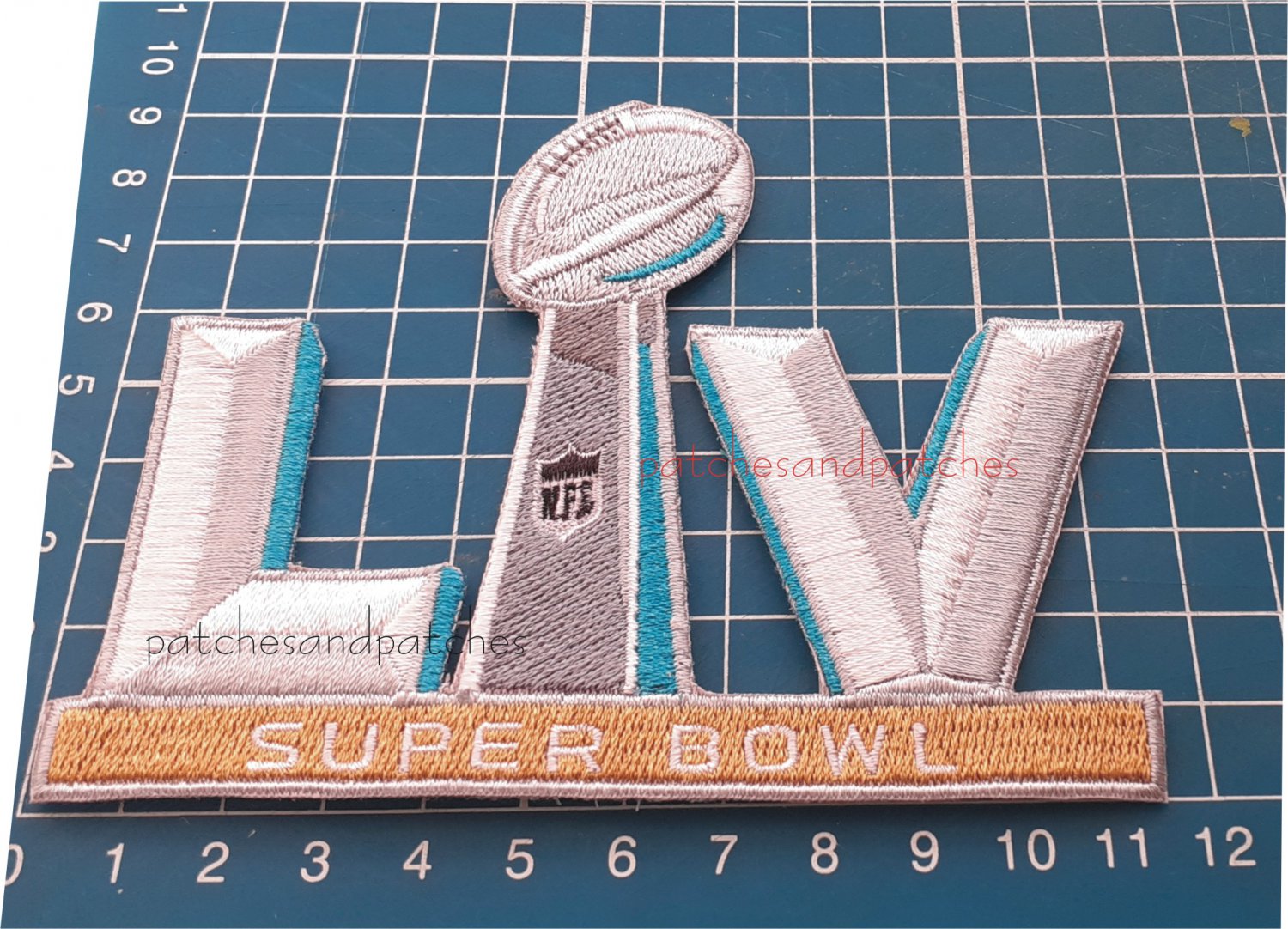 SUPERBOWL LV 55 LOGO PATCH TAMPA BAY FLORIDA NFL FOOTBALL CHAMPIONSHIP GAME
