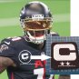 2020 SEASONS ATLANTA FALCONS CAPTAIN C PATCH NFL FOOTBALL USA SPORTS SEW ON
