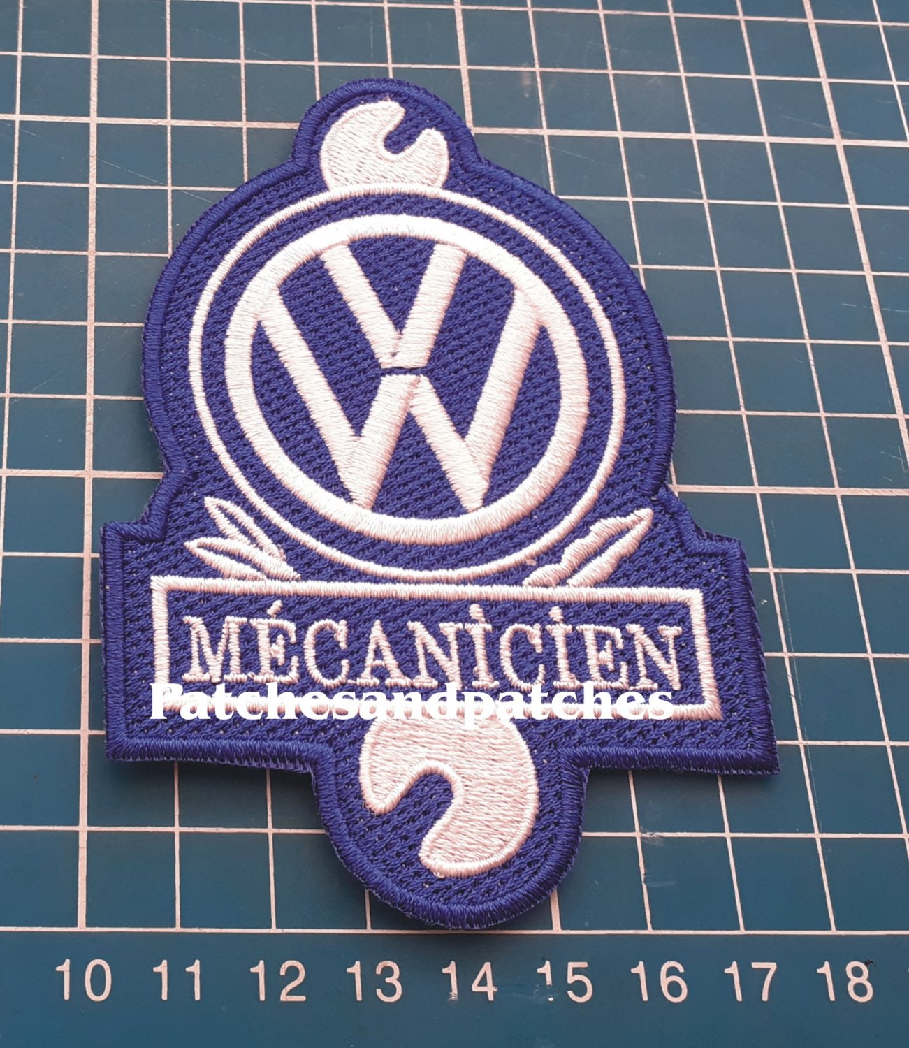 VW Volkwagen Mecanicien Patch German Car Auto Jersey Auto Tuning Racing Sew On