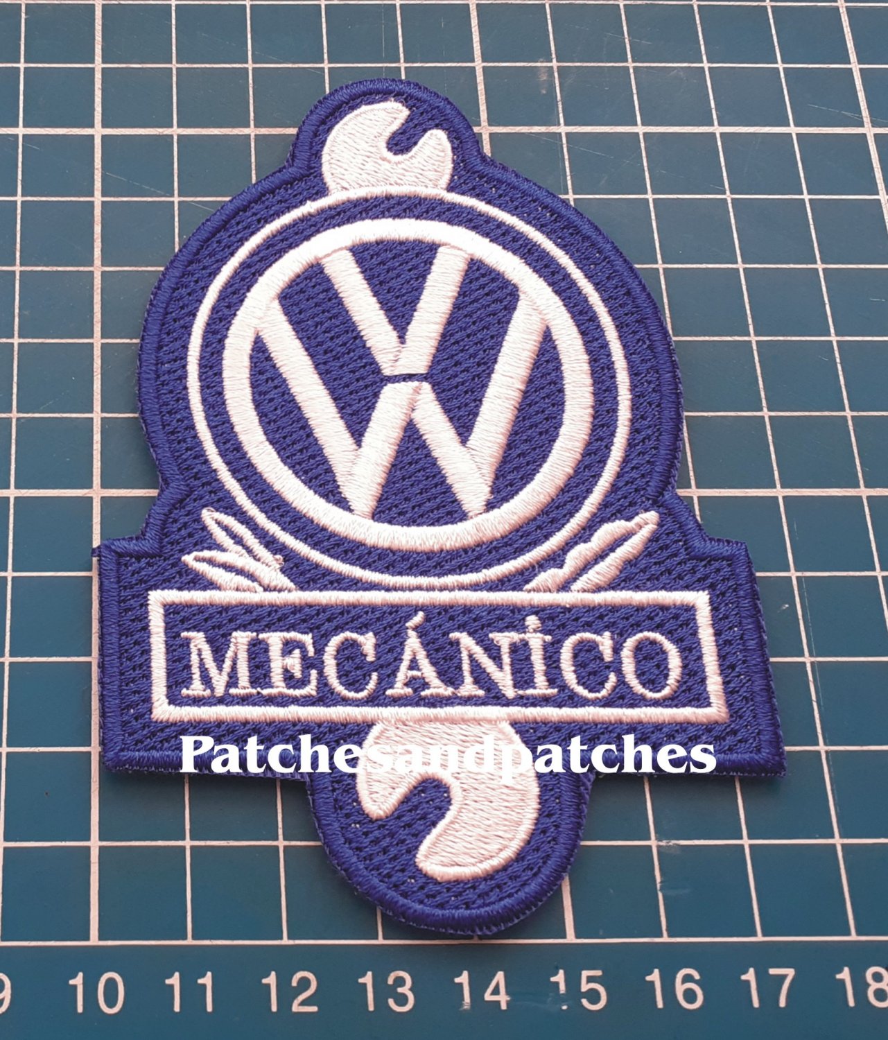 VW Volkwagen Mecanico Patch German Car Auto Jersey Auto Tuning Racing Sew On