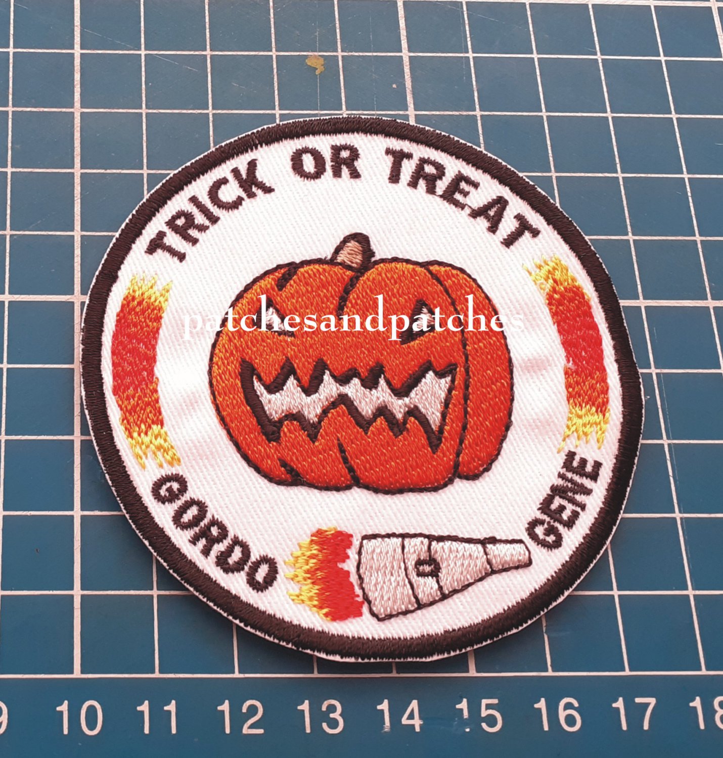 NASA Gemini Program 12 Gemini 12 Trick or Treat Gordo and Gene Logo Patch sew on