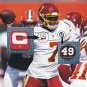 WASHINGTON FOOTBALL TEAM CAPTAIN C PATCH + No. 49 BOBBY MITCHELL MEMORIAL LOGO