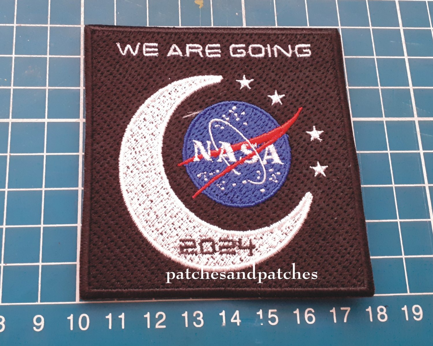 NASA ARTEMIS SPACE PROGRAM GOING TO THE MOON 2024 LOGO ASTRONAUTS PATCH SEW ON