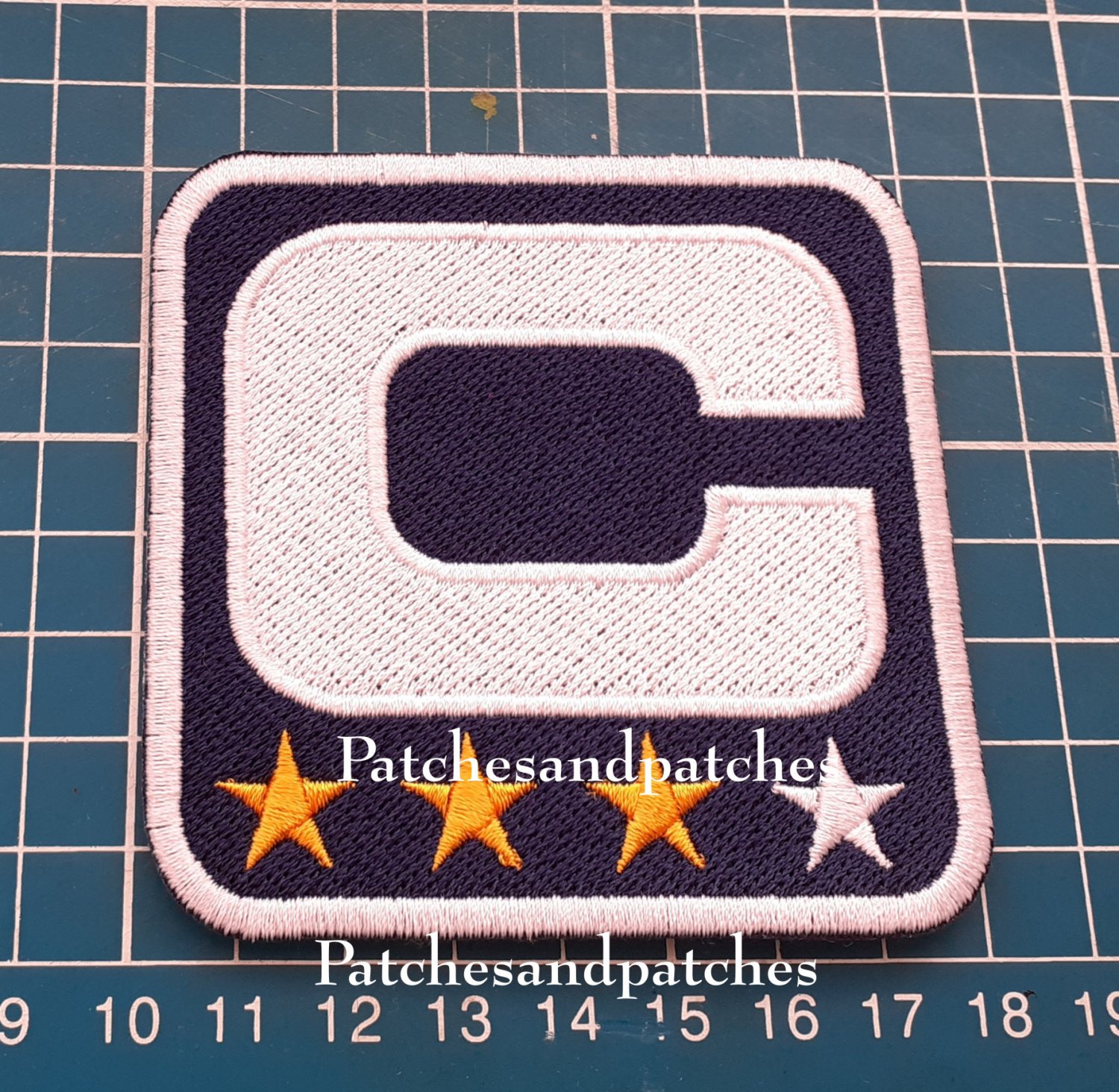 SEATTLE SEAHAWKS CAPTAIN C PATCH NFL FOOTBALL USA SPORTS SUPERBOWL SEW ON