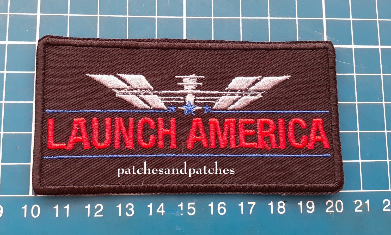 NASA SpaceX Launch America Return to Space from U.S. Soil Logo Patch Astronauts Space