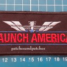 NASA SpaceX Launch America Return to Space from U.S. Soil Logo Patch Astronauts Space