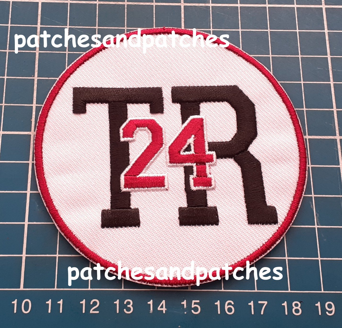 Boston Bruins Travis Roy TR 24 Memorial Logo Patch NHL Hockey Sports Jersey Sew on