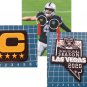 OAKLAND RAIDERS CAPTAIN C PATCH + 2020 LAS VEGAS INAUGURAL NFL FOOTBALL USA 2pcs