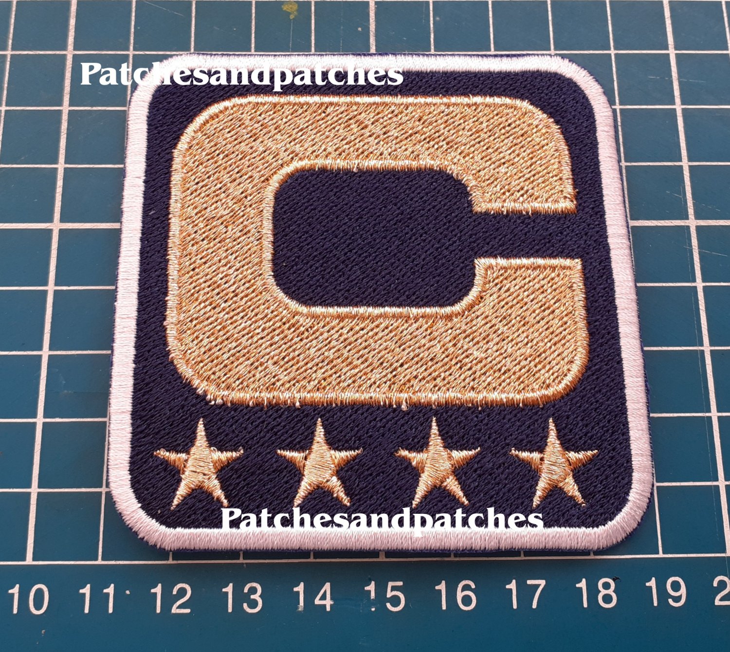 Dallas Cowboys Captain C Logo Patch Emblem NFL Football USA Sports Jersey sew on