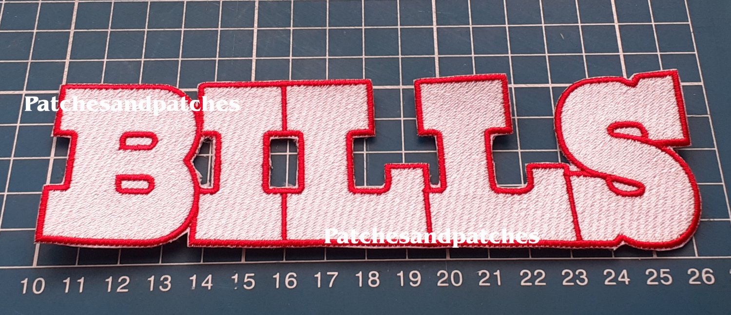 BUFFALO BILLS LOGO PATCH NFL FOOTBALL USA SPORTS EMBLEM JERSEY SEW ON EMBROID