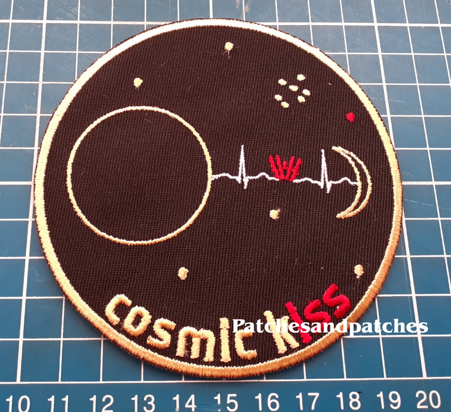 NASA SpaceX Crew-3 Dragon ESA Matthias Maurer Cosmic Kiss Mission Logo Patch