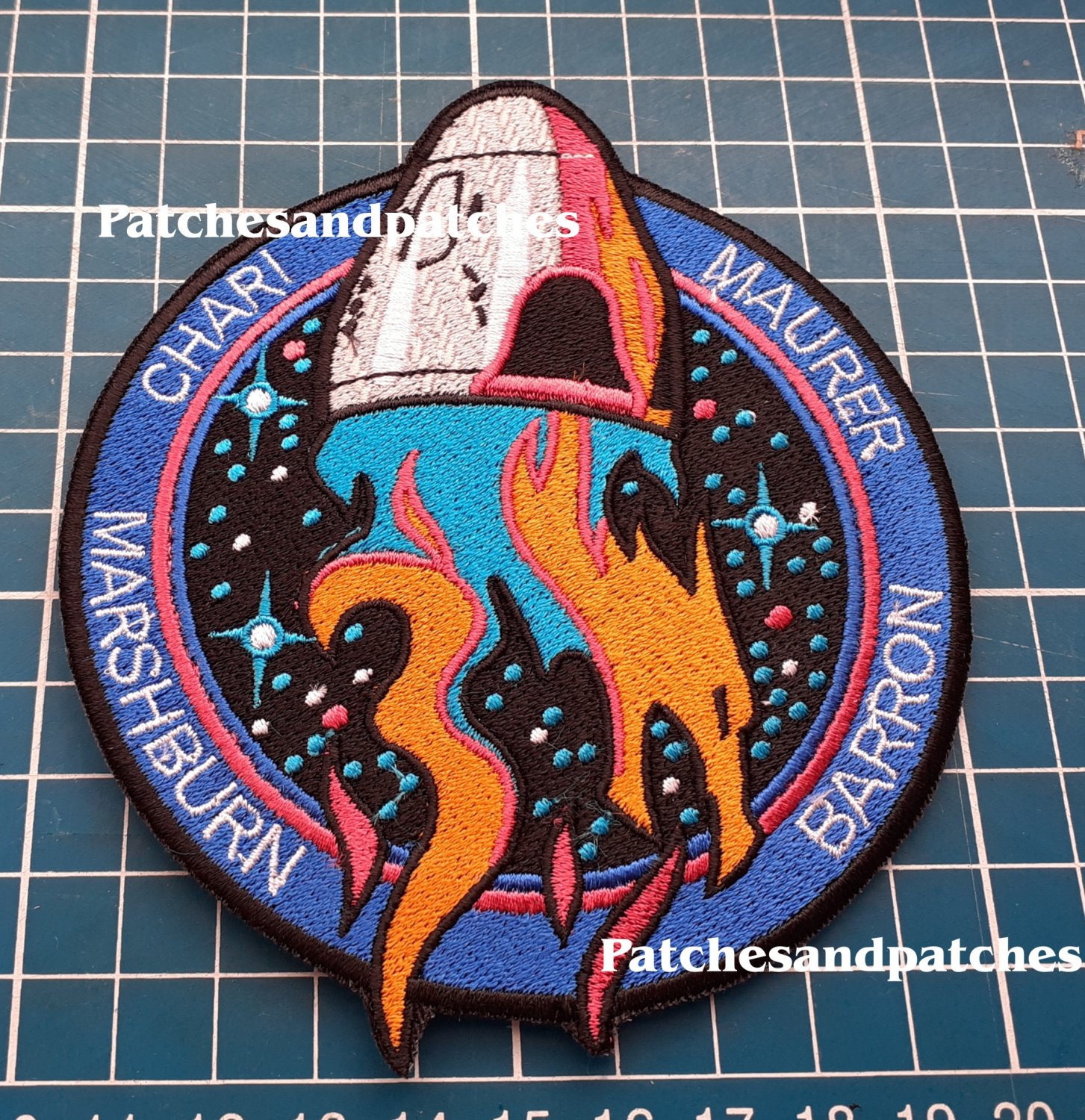 NASA SpaceX ESA Crew-3 Chari Marshburn Maurer Barron Crew Dragon Patch Emblem