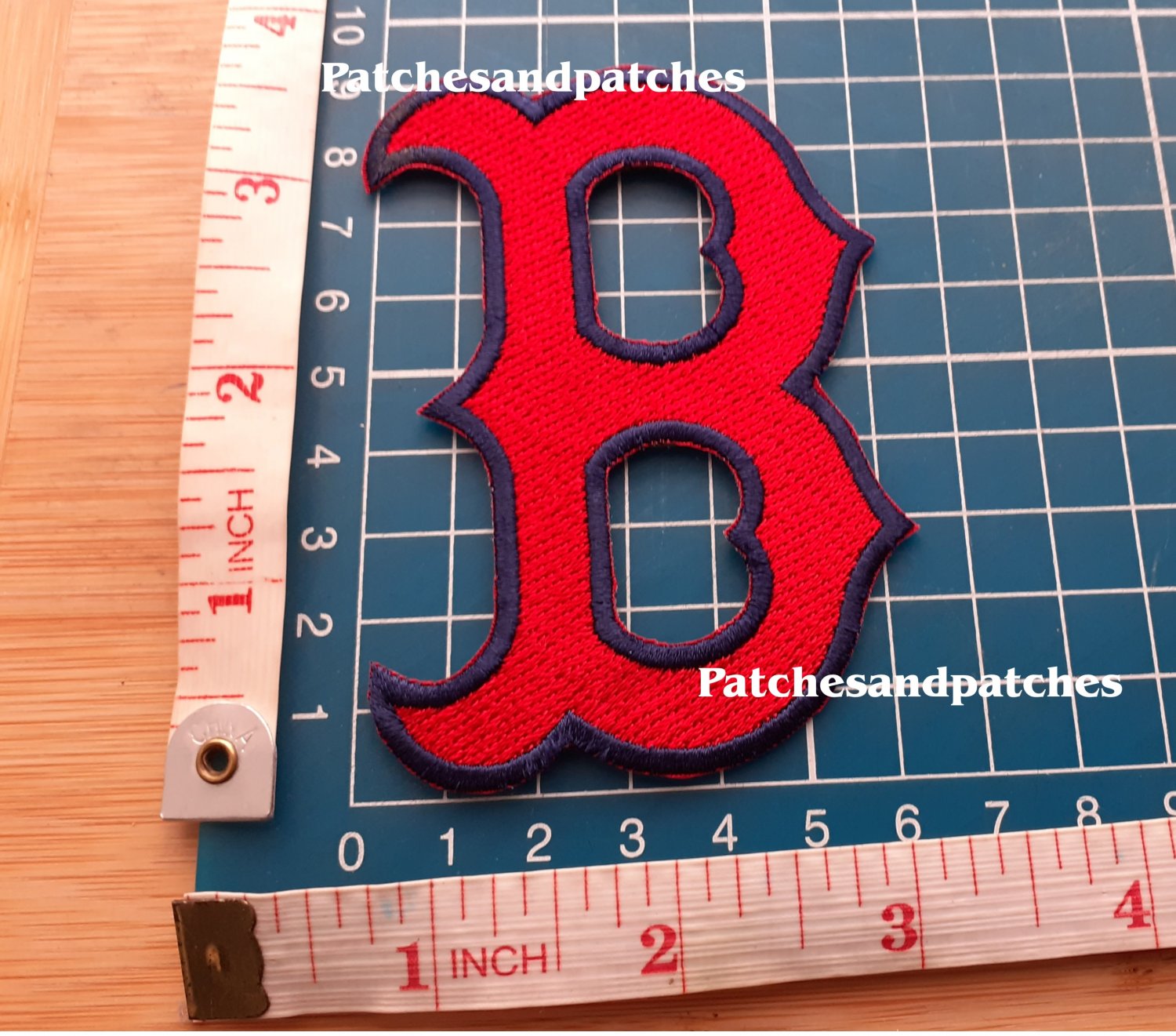 Boston Red Sox B Team Logo Patch MLB Baseball USA Sports Emblem Jersey sew on