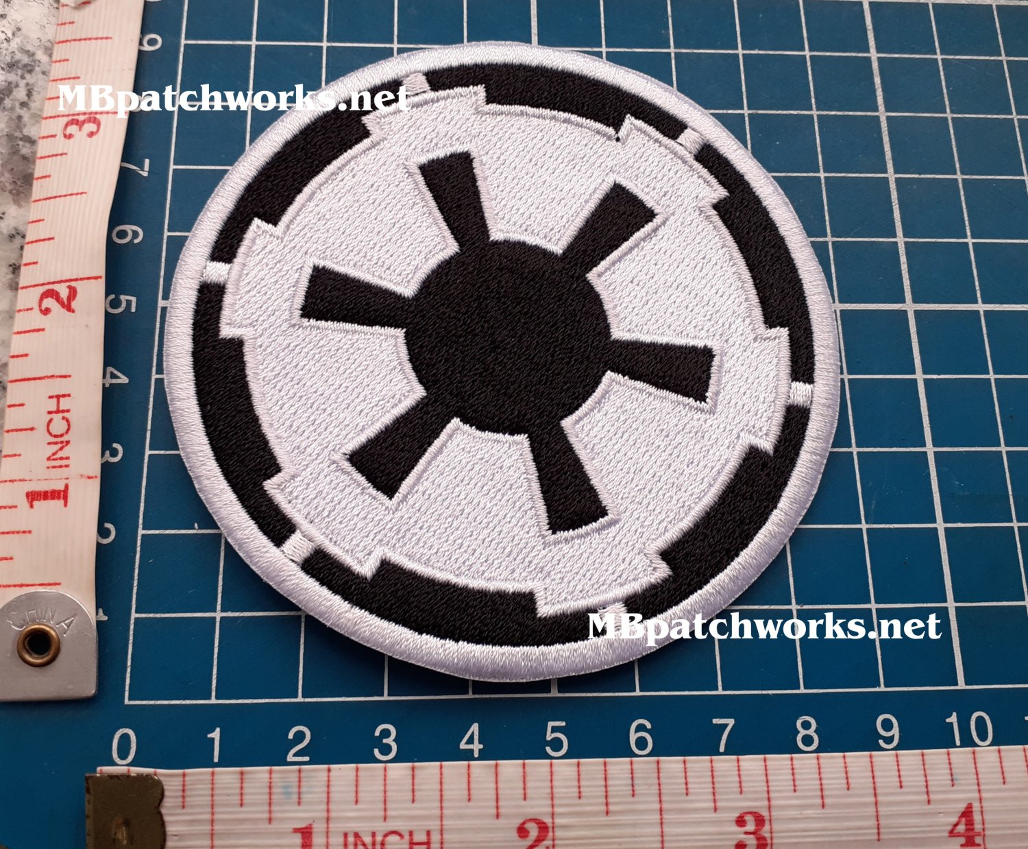 Disneys Star Wars Galactic Empire Logo Patch Emblem Imperial Cog Commando sew on 