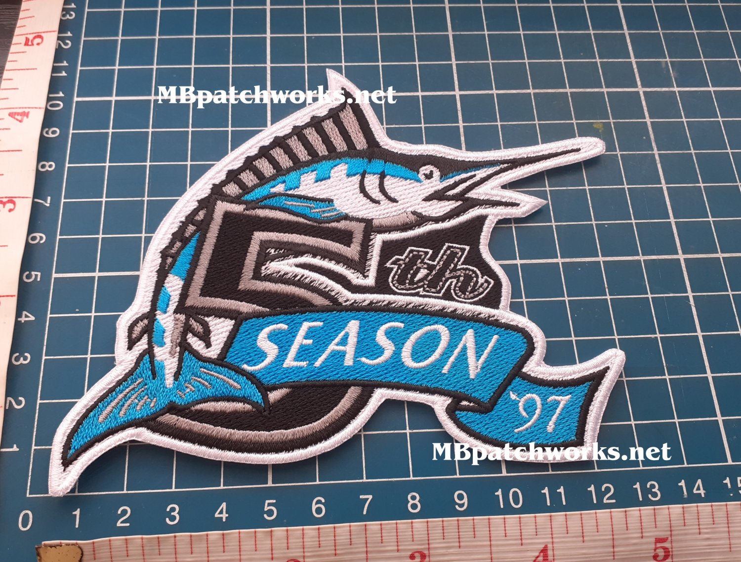 Florida Marlins 5th Anniversary Logo Patch MLB Baseball USA Spost