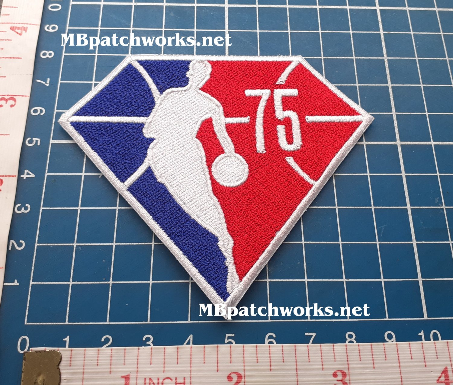 NBA 75th Anniversary Logo Patch National Basketball Association USA Sports Emblem