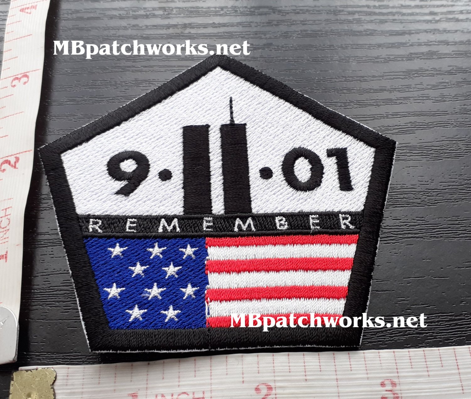 9/11 Remember Twin Towers, 9.11, 9/11/2001 Logo Patch Pentagon USA ...