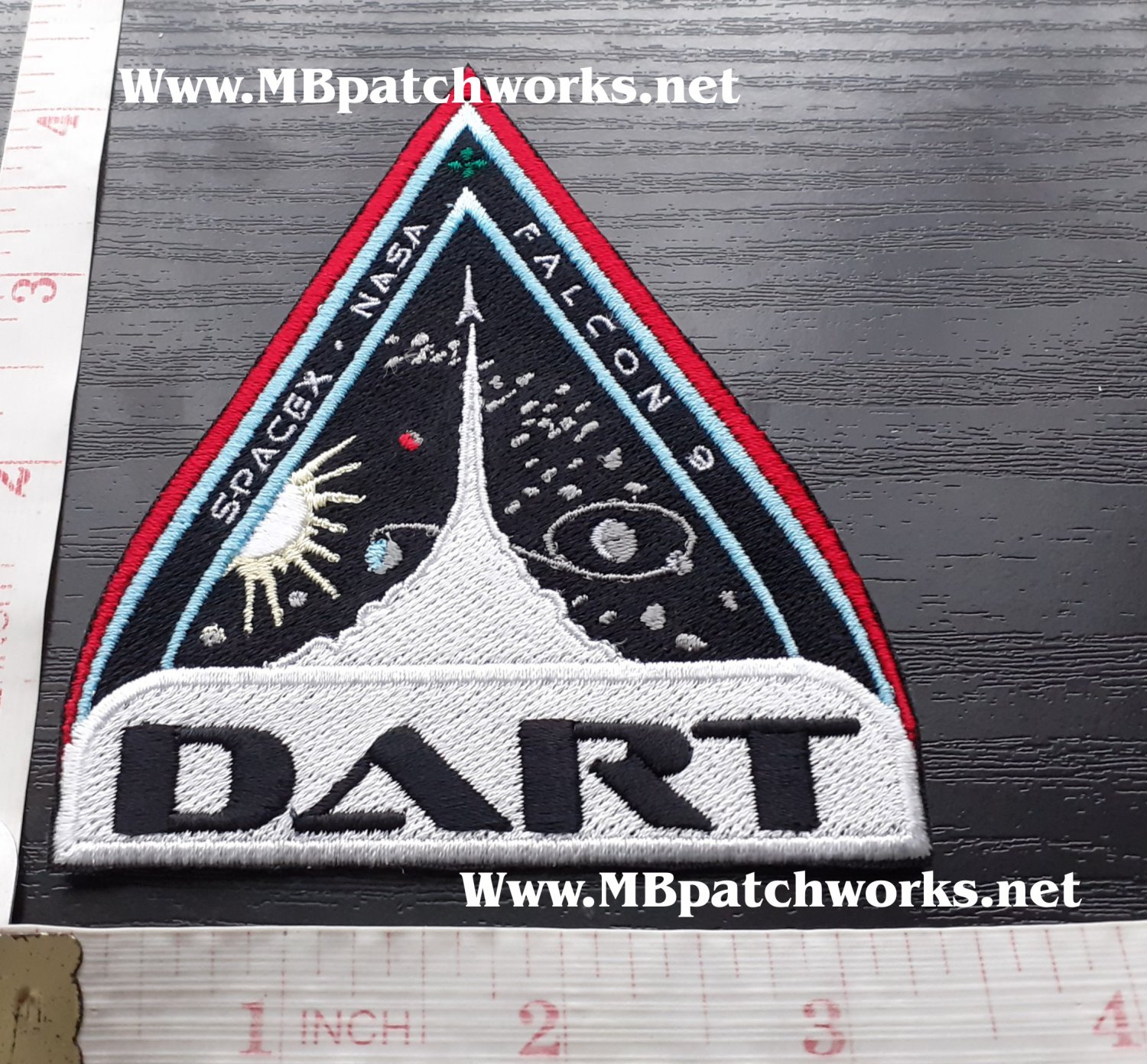 SpaceX NASA Double Asteroid Redirection Test (DART) Logo Patch Emblem Jersey