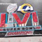 2022 Superbowl LVI 56th Los Angeles Rams Champions Championships Logo Patch NFL Football
