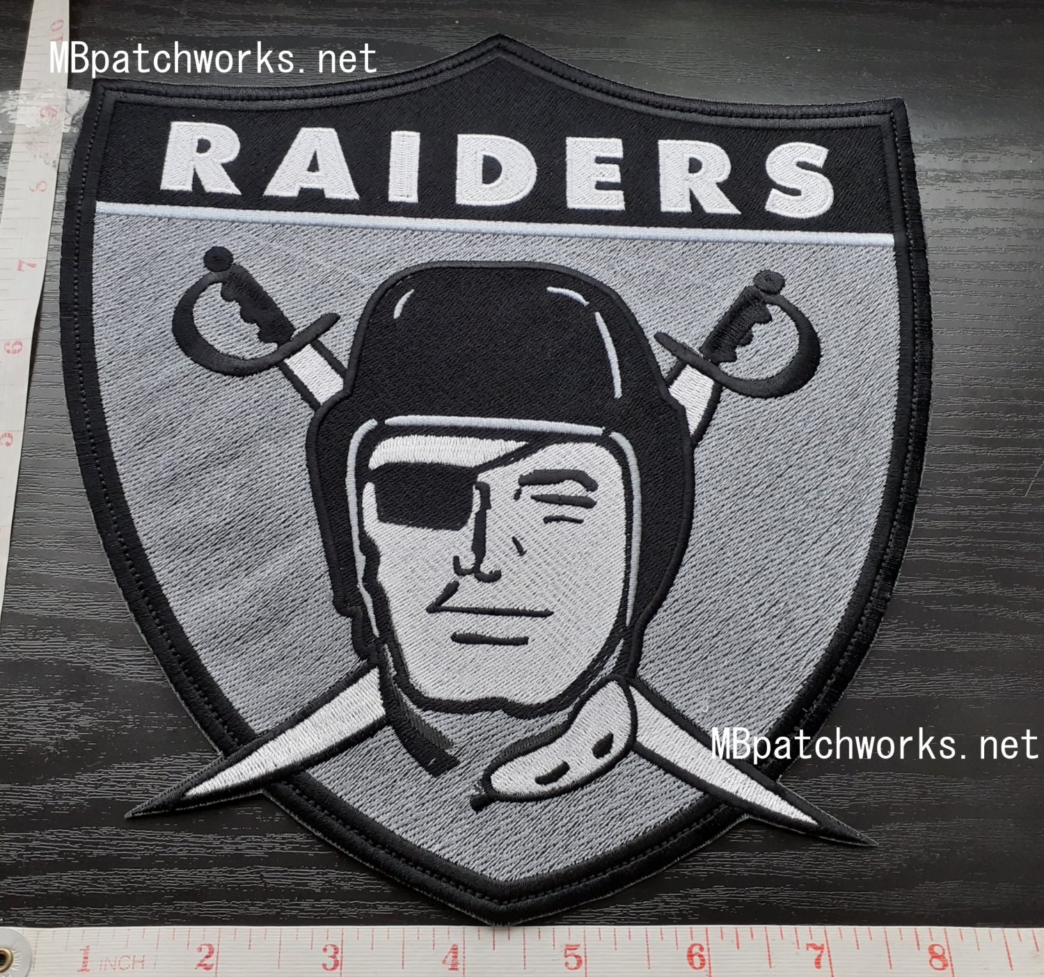 Oakland Raiders Huge Logo Patch 10" NFL Football Superbowl Emblem Jersey sew on embroidery patches