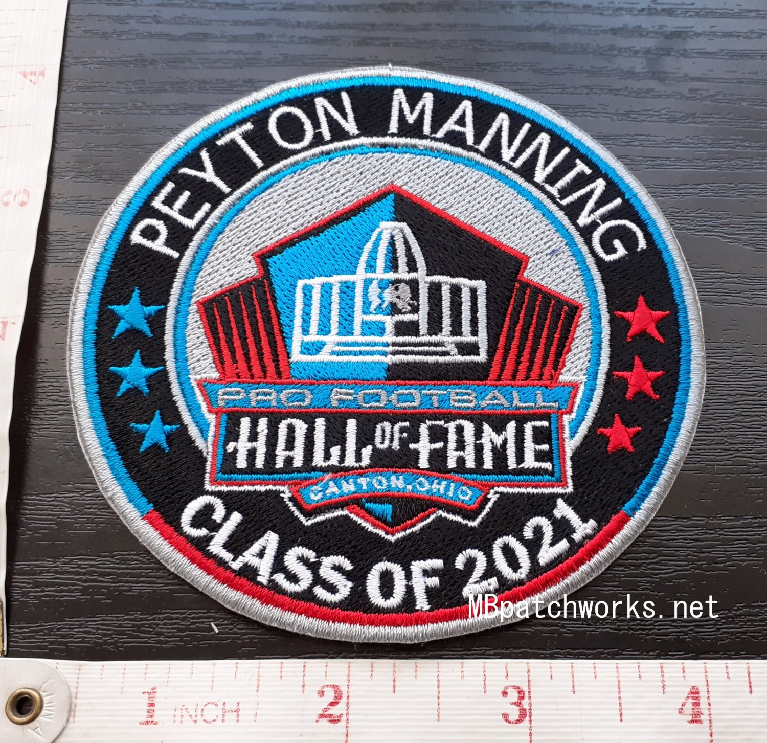 Peyton Manning Hall of Fame Class of 2021 Logo Patch NFL Football Superbowl Emblem