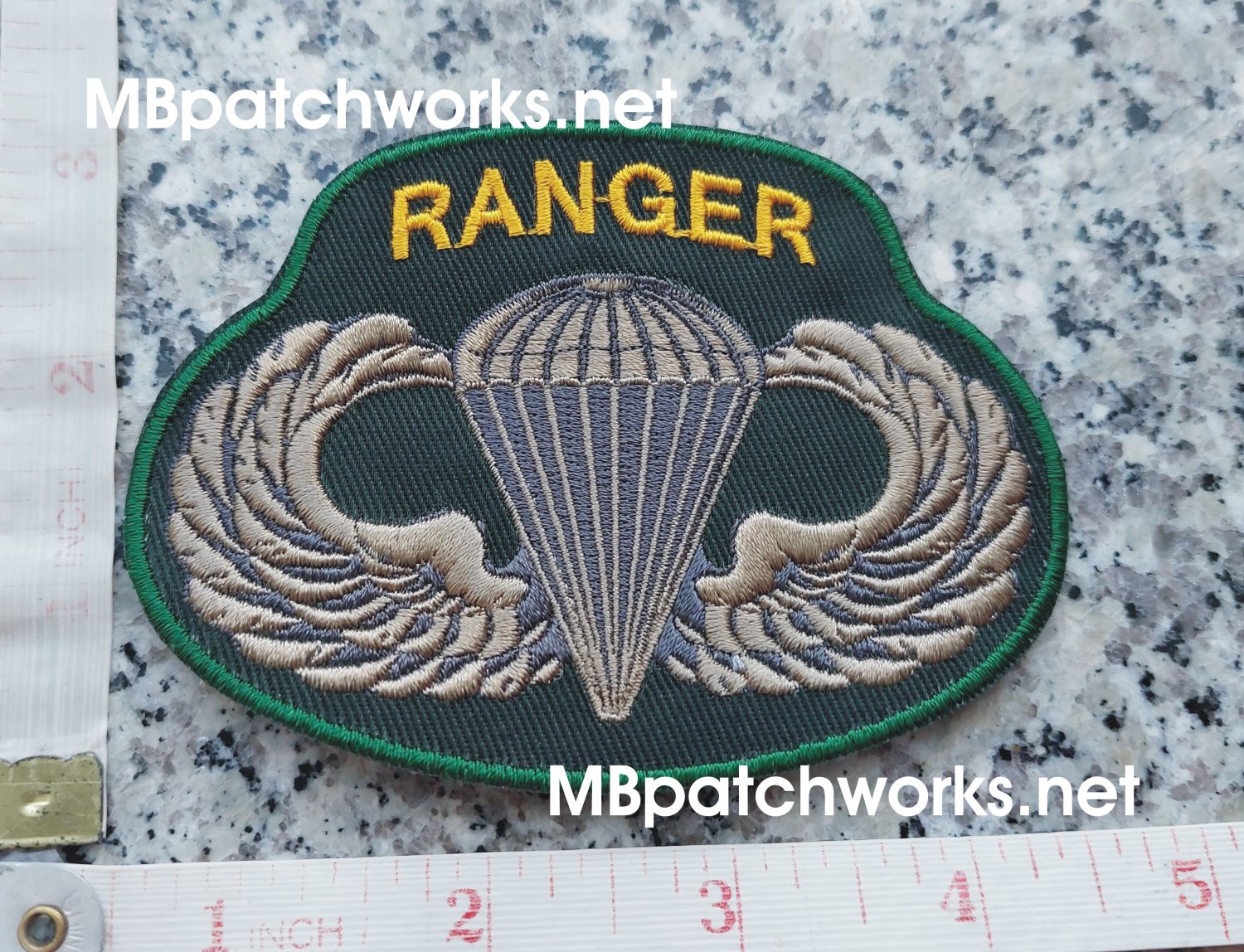 US Army Airborne logo patch Screaming Eagle Parachute Jersey sew on