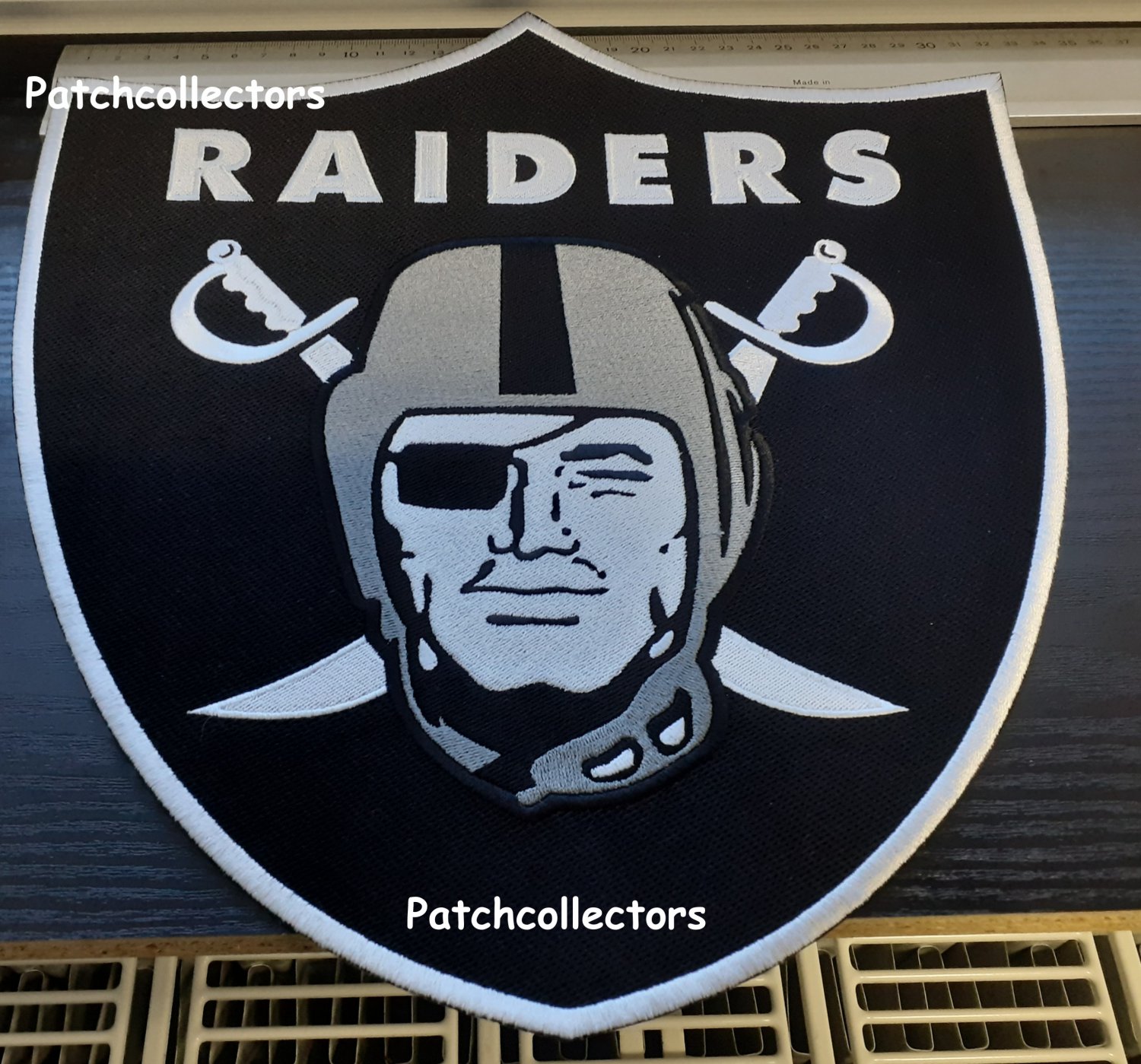 Oakland Raiders Team Logo Patch NFL Football 13" USA Sports Superbowl Jersey sew on