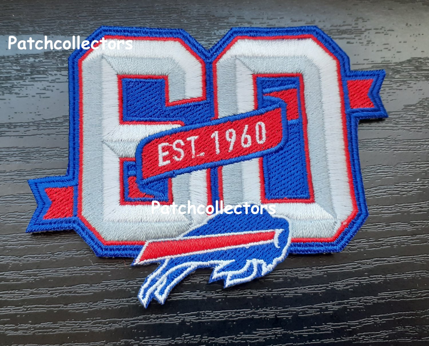 Buffalo Bills 60th Anniversary Logo Team Patch Nfl Football Usa Sports 