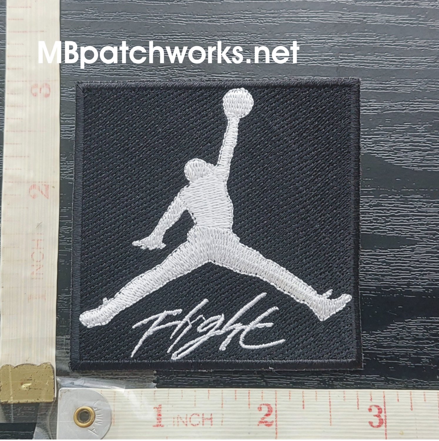 Michael Jordan flight logo patch NBA Basketball skywalker