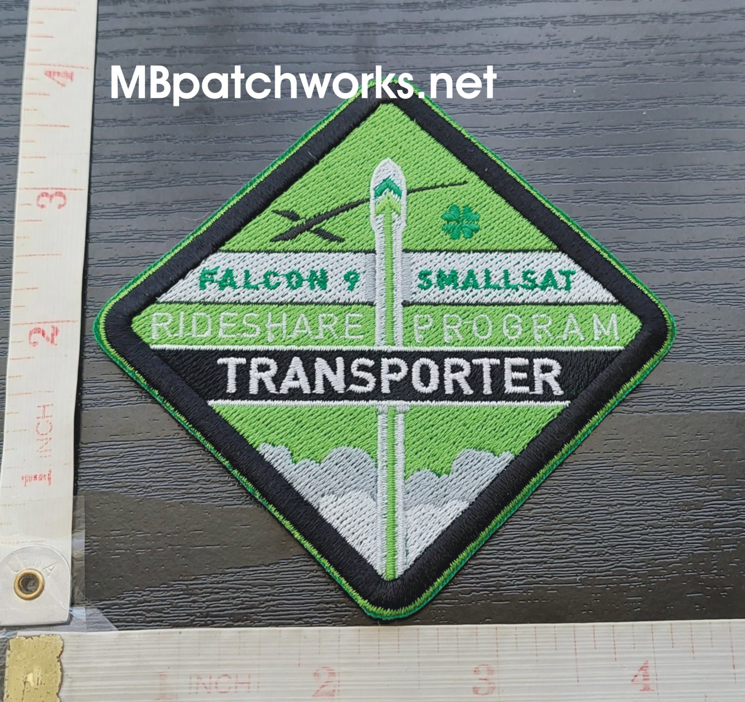 SpaceX Mission Falcon 9 Transporter 3 logo patch  Elon Musk Astronauts Space Mission