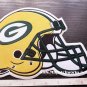 Green Packers helmet huge 10" patch NFL sew on embroidery
