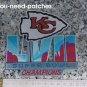 2023 Superbowl LVII 57th Kansas City Championships Champions Logo Patch NFL