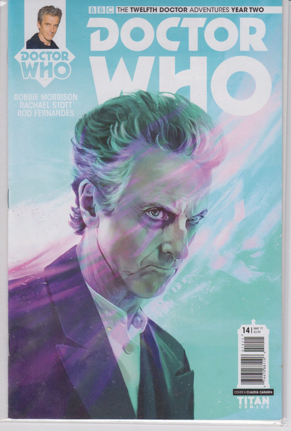 Title: DOCTOR WHO: THE TWELFTH DOCTOR YEAR TWO 14 Titan comics 2017 Claudia Caranfa  cover