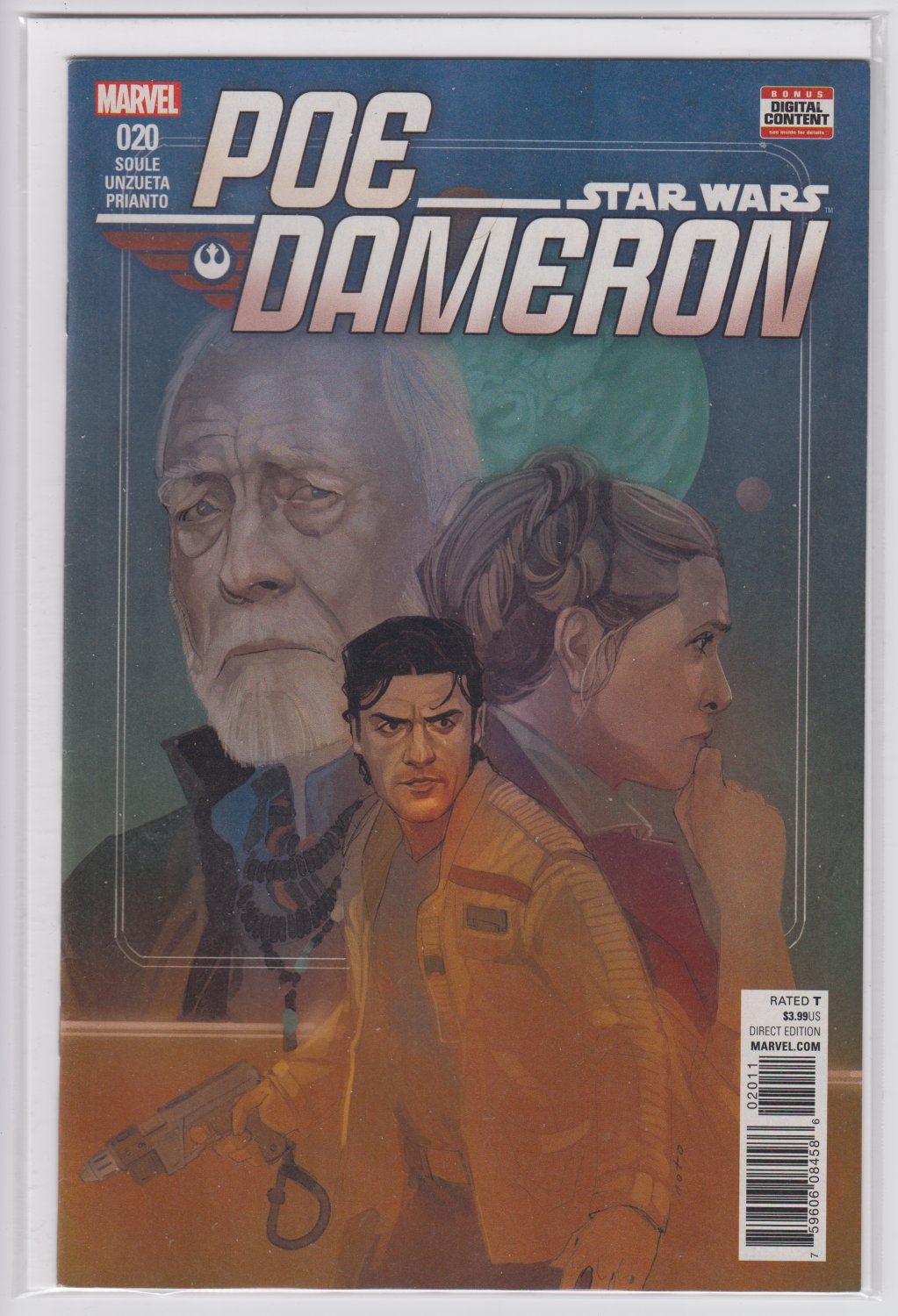 Star Wars Poe Dameron 20 Marvel comics 2017 Phil Noto cover