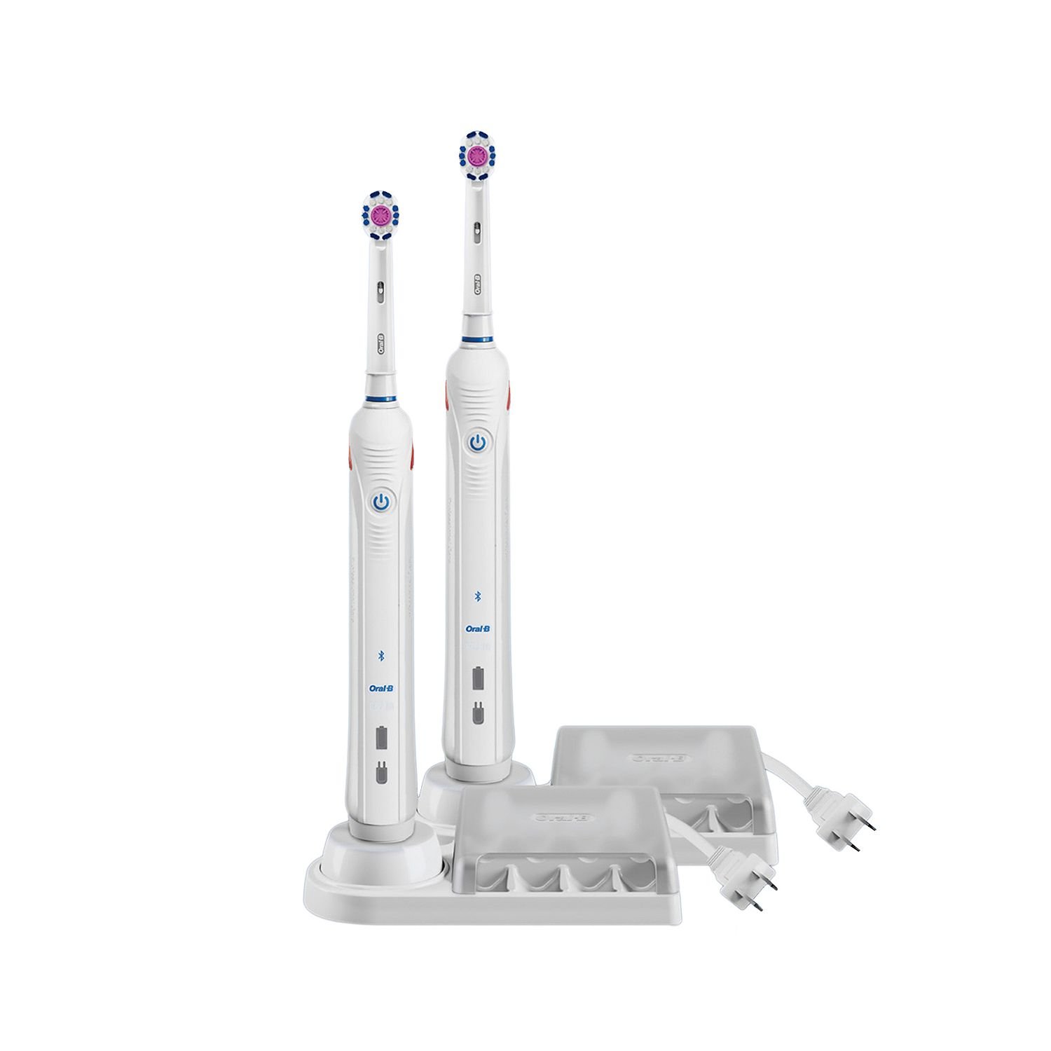 Oral-B Pro 3000 3D White Smart Series Rechargeable Electric Toothbrush, 2-Pack