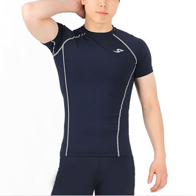 Take Five Mens Skin Tight Compression Base Layer Running Shirt S~2XL ...