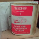 Used Oldsmobile Parts and Illustration Manual 1982-88 J Body Firenza