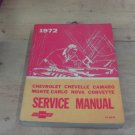 Used 1972 Chevrolet Service Manual