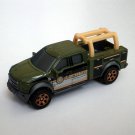2017 Matchbox #47 Ford F150 Contractors Truck in Green Mint on Card FRD88