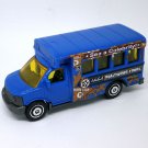 2018 Matchbox #18 GMC School Bus in Blue Mint on Card FHH67