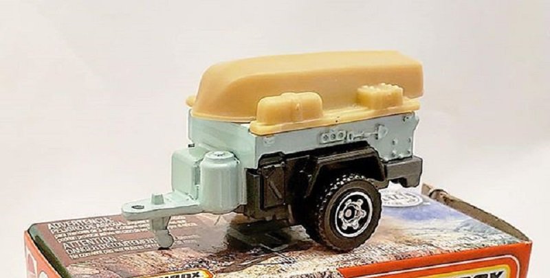 2020 Matchbox #79 Trailer Trawler in Light Blue Mint on Card GKL06