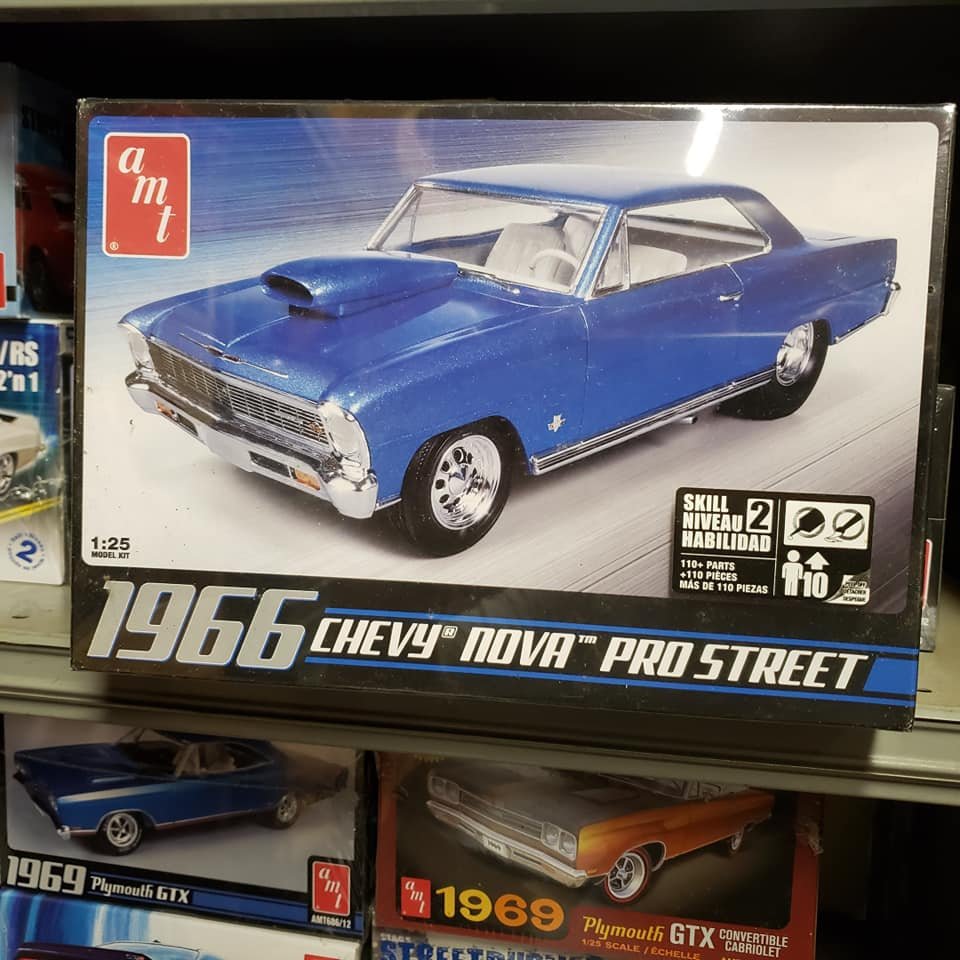 Amt 1966 Chevy Nova Pro Street Model Kit In 125 Scale Amt636 0691