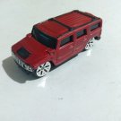 2017 Maisto 1:64 Hummer H2 in Burgundy Carded 11744